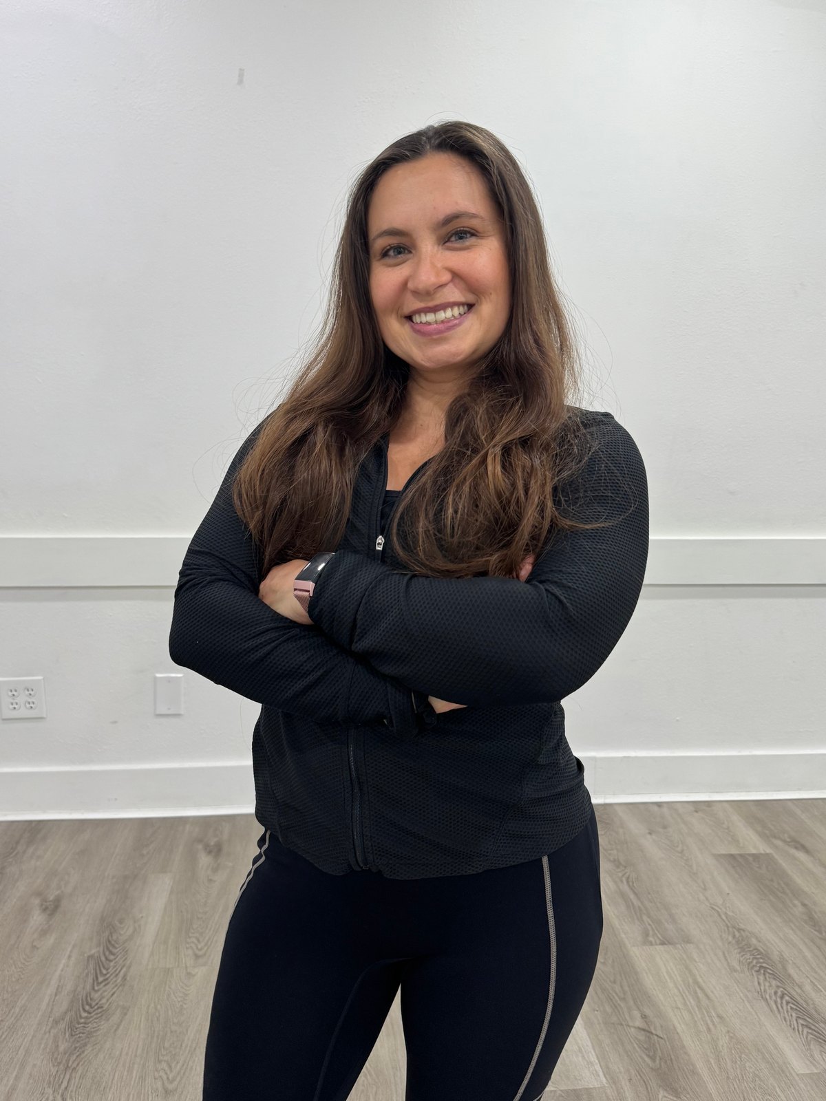Portrait of Marina Gisele in the Latin Dance Utah studio.