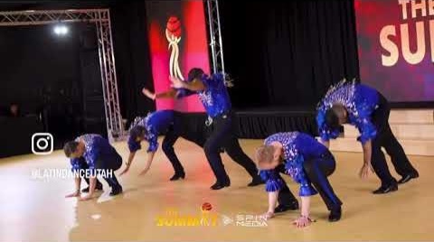 The Latin Dance Utah team posed in performance formation.